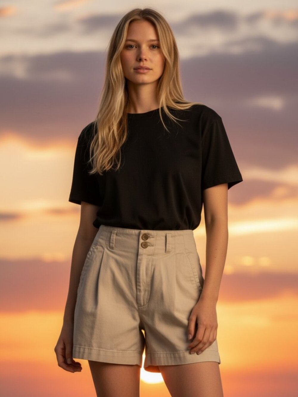 Vintage 90s Banana Republic Women's Pleated Shorts Khaki Size 6 UAE